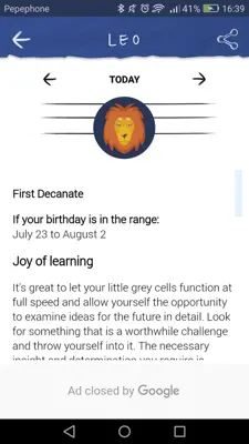 Zodiac android App screenshot 6